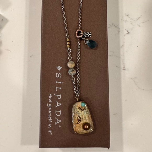 RARE Silpada Shadowbox Necklace and Bracelet - Picture 2 of 4